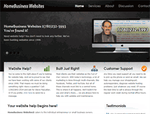 Tablet Screenshot of homebusiness-websites.com